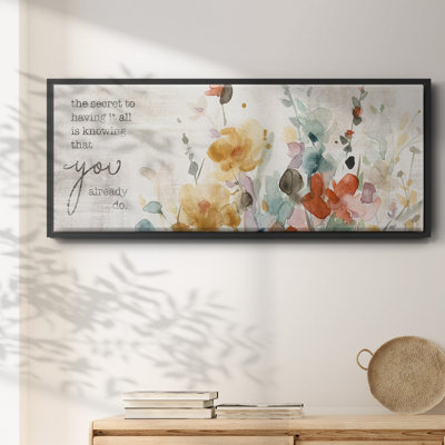Verset pleine floraison - Toile encadrée