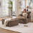 36.6" Chaise Chair Armless Single Ottoman Compression Frameless Lounger   -410877760