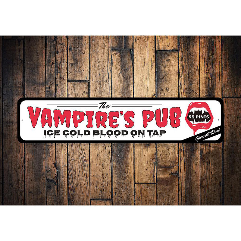 Plaque de pub en aluminium Ice, H 4 po x l 18 po x P 0,04 po