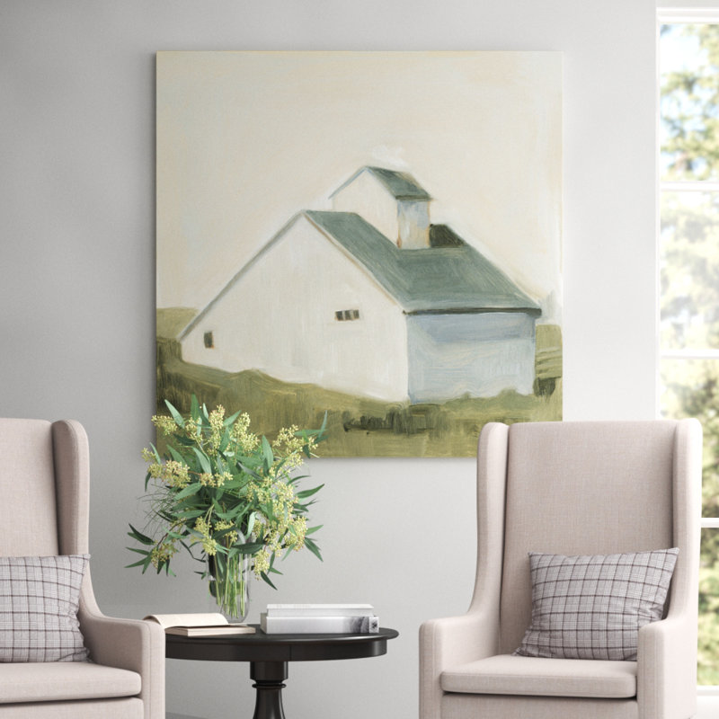 Serene Barn I - Wrapped Canvas Painting, 81 cm H x 81 cm W