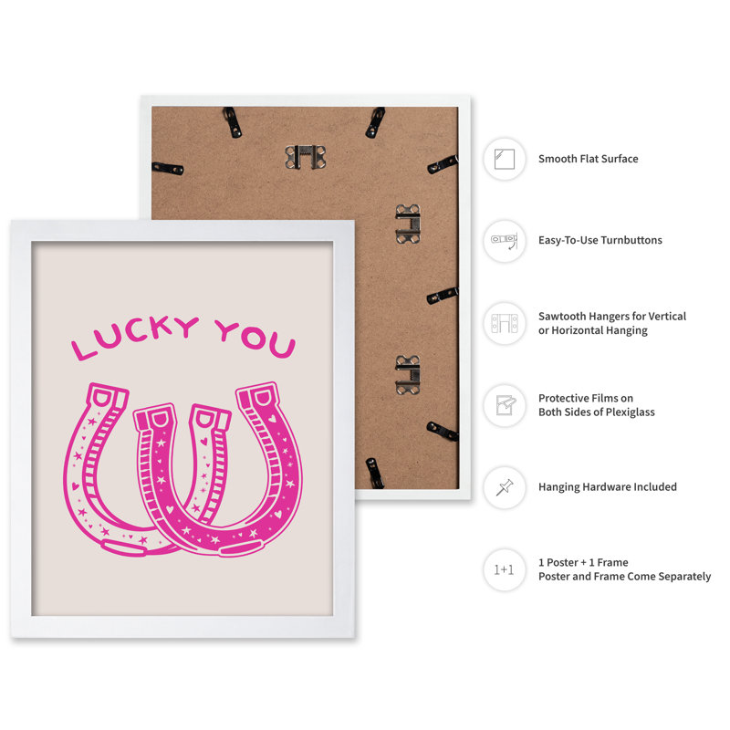 Lucky You, Poster, White Framed, 16"H x 20"W