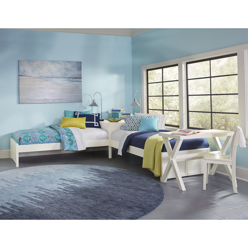 Lit plateforme simple Keegan, Blanc