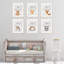 Quotidien inspirant lapin, cerf, hérisson, raton laveur, ensemble de 6 pièces, impression sur papier