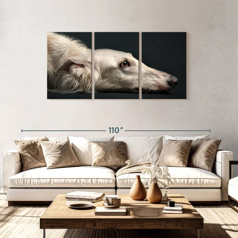 Brampt Loyal Dog, 39" H x 80" W