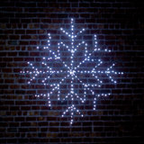 76Cm Twinkling Flexibright Snowflake With White Leds