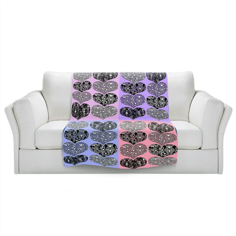 Hand Woven Throw Blanket, 51" W x 60" L