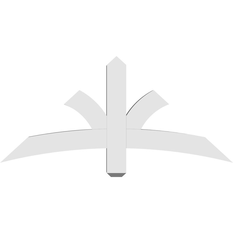 Support pour pignon Davenport, H 22 po x l 48 po (pas: 11/12), P 4 po x F 4 po, PVC