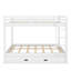 Lit superposé en bois avec échelle et lit gigogne extensible Queen-Over-Queen-2111635420