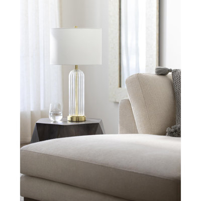 Lampe de table en verre Ini
