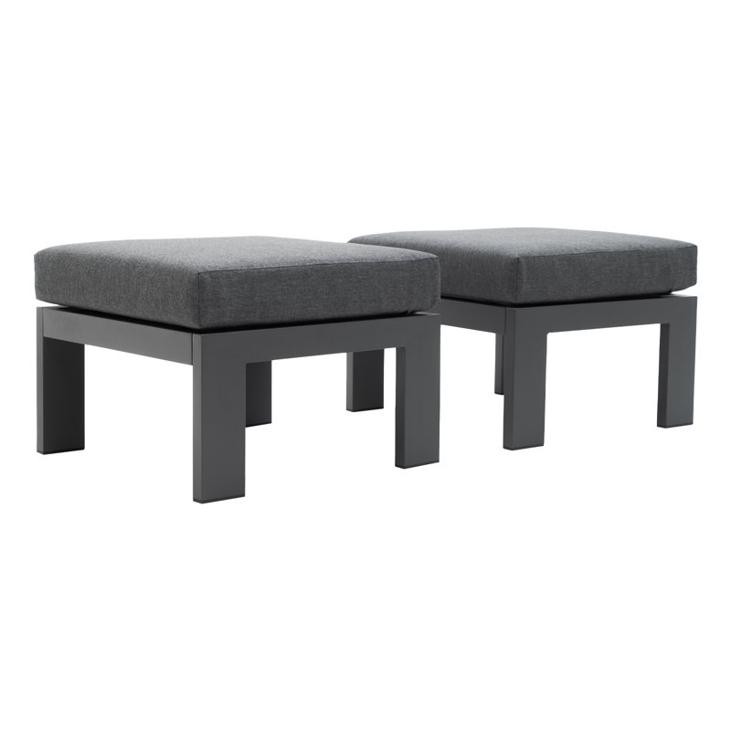 Repose-pieds d'extérieur avec coussin Martrel