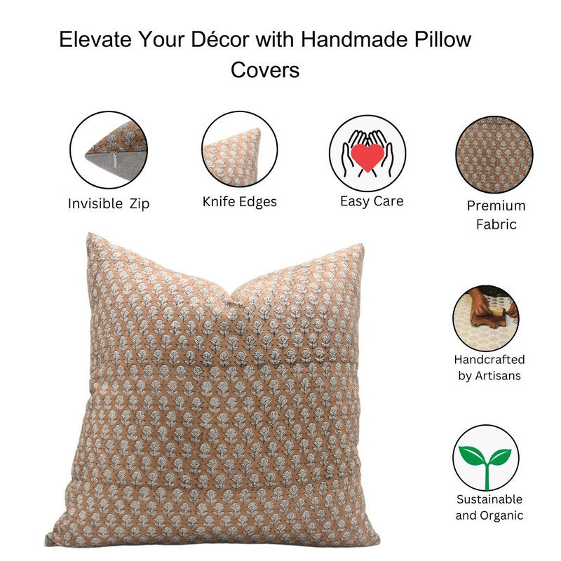 Linen Pillow Cover, 14"H x 36"W, Rectangular, Yellow/White
