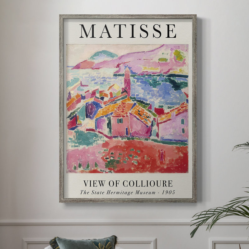 Matisse CL XXVII, reproduction d'art encadrée - bois massif, H 11 po x l 9 po