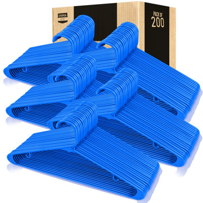 Cintre standard en plastique antidérapant pour costume / manteau Nieck (ensemble de 200)