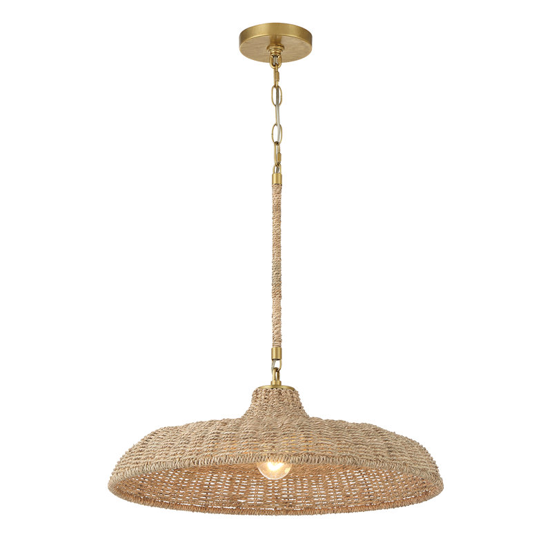 Caliban 1 Light Soft Gold Pendant