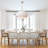 Reihan Antique Gold 5 - Light 23.6" Dimmable Tiered Drum Chandelier For Dining Room -1018558005