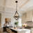 5 - Light Modern Industrial Geometric Chandelier (Bulb Include)