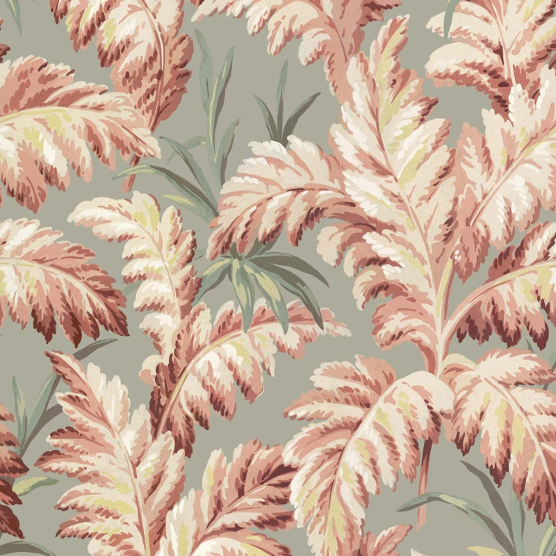Pluma 9.84' L x 69" W Wallpaper Roll, Light Green