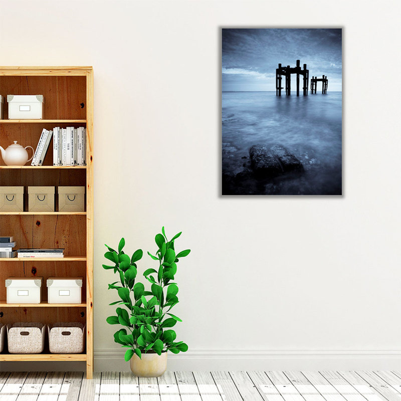 Lepe Beach - reproduction d'art sur toile, H 48 po x l 36 po
