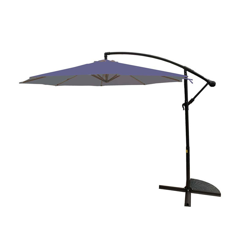 Parasol en porte-à-faux 10 'bleu foncé