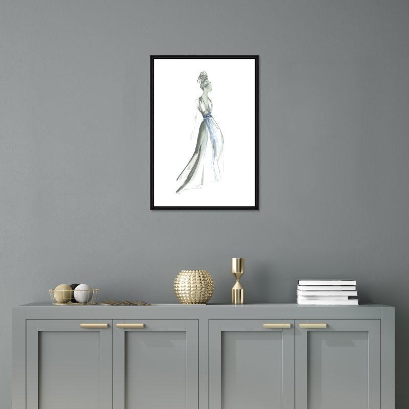 A Night At The Gala II Painting by Michel Smith Boyd,  Matt Black Framed