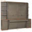 Grand lit escamotable avec bureau, tablettes de rangement et armoires-477455151