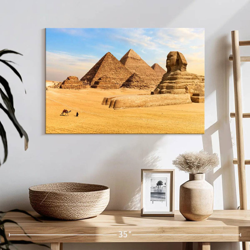 Great Pyramids And Sphinx, 16" H x 24" W