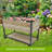 New Style:     45"  Iron-Wood Combined Growing Beds With Feet And Storage Racks. Suitable For Various Places Such As Gardens, Backyards, Terraces, Balconies, Etc.