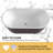 59" x 30" Free Standing Soaking Acrylic Bathtub Modern Stand Alone Tub-92323357