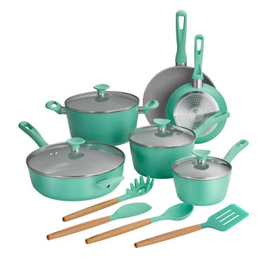 Oster 8-Piece Corbett 13.6-in Aluminum Cookware Set with Lid(s) Included in  the Cooking Pans & Skillets department at