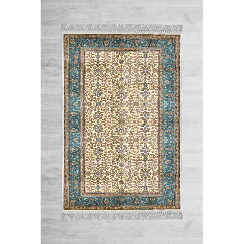 Luxurious Non-Slip Woven Carpet, 100% Velvet Fabric, 31.5 x 47.2 inches | Antibacterial, 13.5 mm Total Height, Machine Washable | Ideal for Living Room, Bedroom & Home Decor, Soft & Durable Design