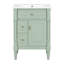 Meuble-lavabo autoportant de 24 po avec lavabo en céramique et rangement réglable-484043792-484043795