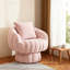 Fauteuil demi-tonneau pivotant rembourré avec coussin (ensemble de 3)-433278837
