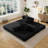 Addisin King-Size Foldable Sleeper Sofa Bed – Convertible Compression Mattress Couch with 2 Removable Bolster Armrests & 2 Pillows-835783587