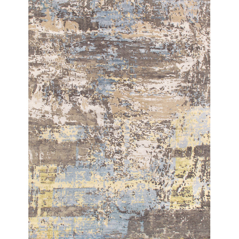 Hand Knotted Abstract Indoor Rug