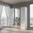 Marsden Modular Wood Closet System With Mirror In White-1174499464