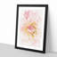 Pink Dahlia Flower Abstract - Picture Frame Painting Print-56859420-56859422