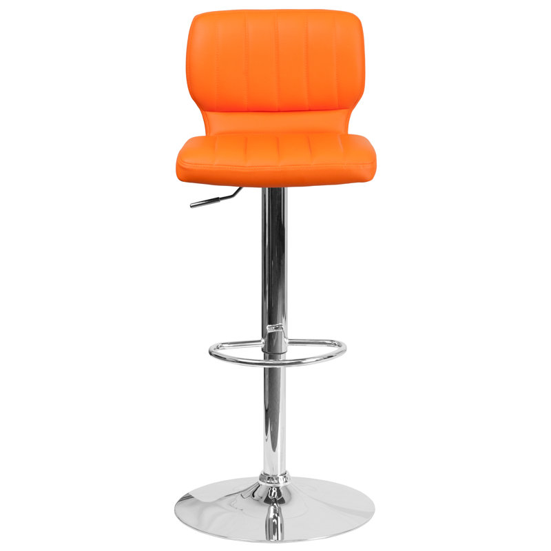 Tabouret pivotant à hauteur réglable Troutville, Orange