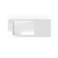 Lavabo de salle de bain mural en résine blanc brillant 47,2 po x 19,6 po Badeloft WT-05-A-G-35943848