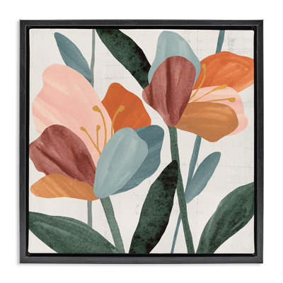 Abstrait, pétales de fleurs abstraites encadrées par Annie Warren
