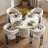 Modern Concrete Round Dining Table With Pedestal Base-2136046232