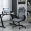 Chaise de bureau à haut dossier avec accoudoirs rabattables, chaise d'ordinateur pivotante à hauteur réglable et fonction d'inclinaison