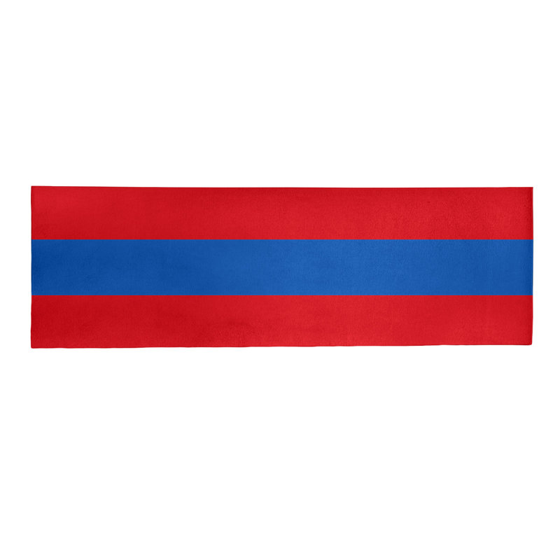 Tapis bleu/rouge, Tapis de couloir 2 pi 6 po x 8 pi