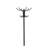 Black 12-Hook Coat Rack