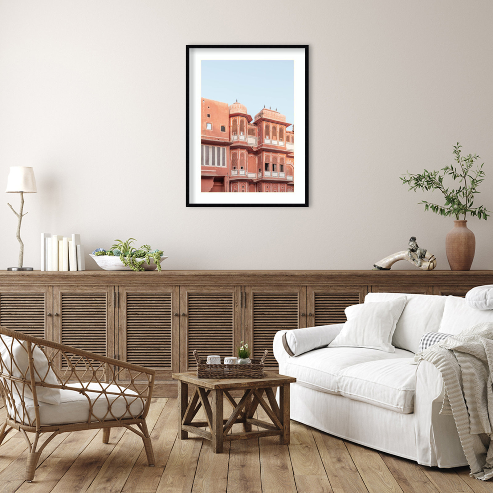 Palace by Shot by Clint Wood Framed Wall Art Print, Black, 41" H x 31" W