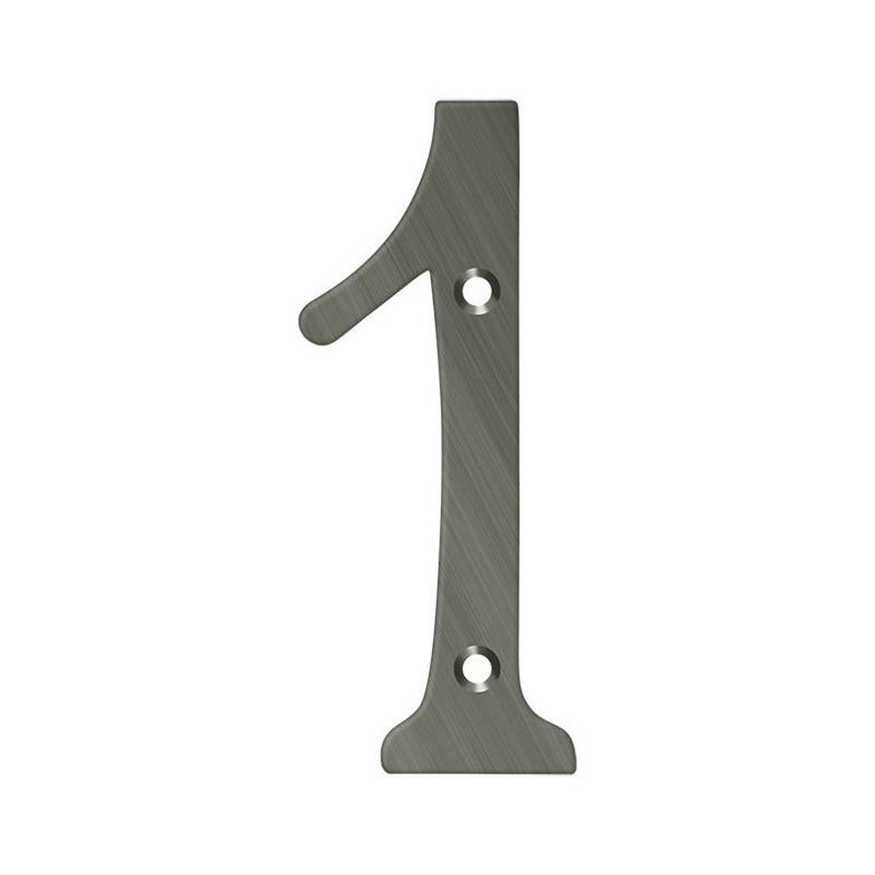 House Number, Antique Nickel, 1