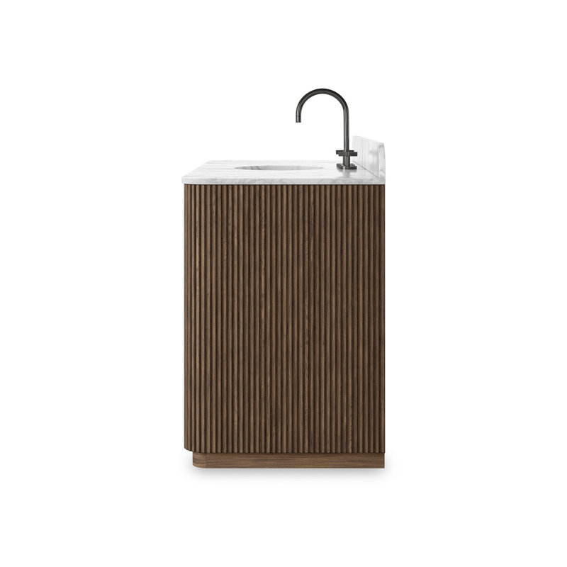 Malden Single Wide Vanity-Satin Espresso Oak