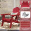 Ensemble de 2 chaises Adirondack pliantes avec table-1243536288
