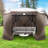 12x12FT Pop Up Gazebo Screen Tent Screen House for Camping, Screen Room with Mosquito Netting, Hub Tent Instant Screened Canopy with Carrying Bag and Ground Stakes-102383235