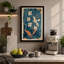 Garden in Teal Botanical - Wrapped Canvas-996138278-996138283