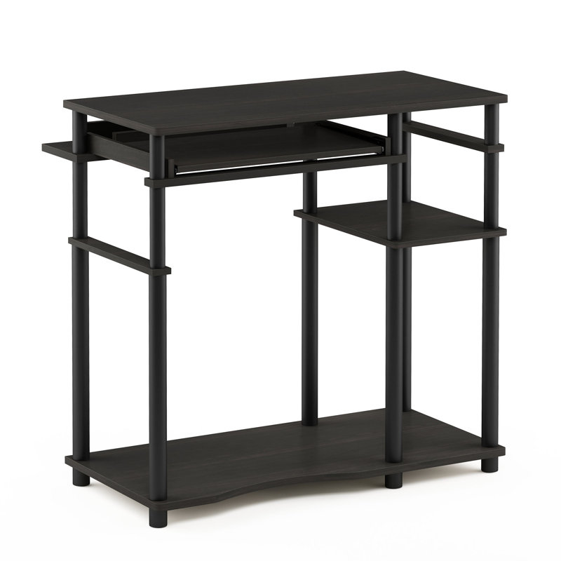 Antigo Computer Desk with Keyboard Tray, Espresso/Black